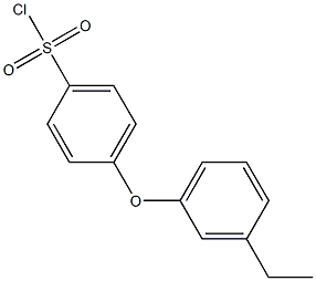 4-(3-ethylphenoxy)benzenesulfonyl chloride Structure