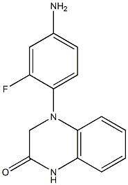 4-(4-amino-2-fluorophenyl)-1,2,3,4-tetrahydroquinoxalin-2-one 구조식 이미지