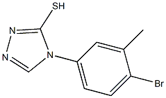 4-(4-bromo-3-methylphenyl)-4H-1,2,4-triazole-3-thiol 구조식 이미지