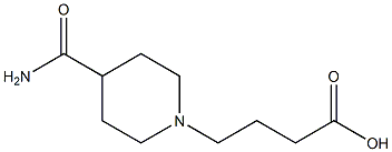 4-(4-carbamoylpiperidin-1-yl)butanoic acid 구조식 이미지