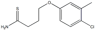 4-(4-chloro-3-methylphenoxy)butanethioamide Structure