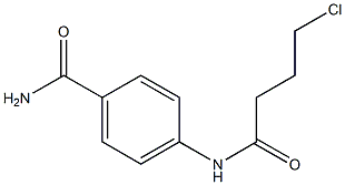 4-(4-chlorobutanamido)benzamide Structure
