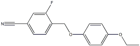 4-(4-ethoxyphenoxymethyl)-3-fluorobenzonitrile 구조식 이미지