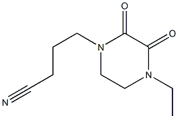 4-(4-ethyl-2,3-dioxopiperazin-1-yl)butanenitrile 구조식 이미지