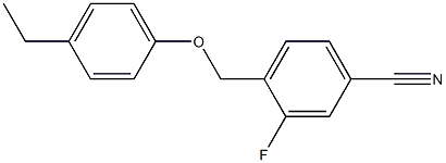 4-(4-ethylphenoxymethyl)-3-fluorobenzonitrile 구조식 이미지