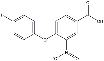 4-(4-fluorophenoxy)-3-nitrobenzoic acid 구조식 이미지