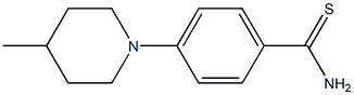 4-(4-methylpiperidin-1-yl)benzene-1-carbothioamide Structure