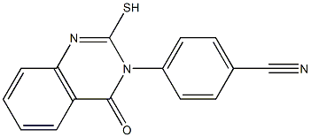 4-(4-oxo-2-sulfanyl-3,4-dihydroquinazolin-3-yl)benzonitrile 구조식 이미지