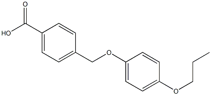 4-(4-propoxyphenoxymethyl)benzoic acid Structure