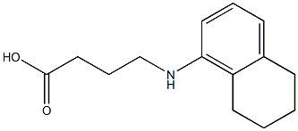 4-(5,6,7,8-tetrahydronaphthalen-1-ylamino)butanoic acid Structure