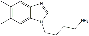 4-(5,6-dimethyl-1H-1,3-benzodiazol-1-yl)butan-1-amine Structure