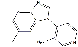 4-(5,6-dimethyl-1H-1,3-benzodiazol-1-yl)pyridin-3-amine Structure