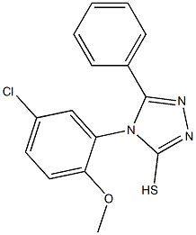 4-(5-chloro-2-methoxyphenyl)-5-phenyl-4H-1,2,4-triazole-3-thiol Structure