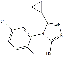 4-(5-chloro-2-methylphenyl)-5-cyclopropyl-4H-1,2,4-triazole-3-thiol 구조식 이미지