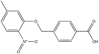 4-(5-methyl-2-nitrophenoxymethyl)benzoic acid Structure