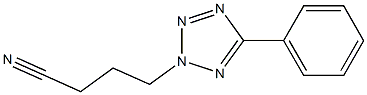 4-(5-phenyl-2H-1,2,3,4-tetrazol-2-yl)butanenitrile 구조식 이미지