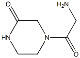 4-(aminoacetyl)piperazin-2-one 구조식 이미지