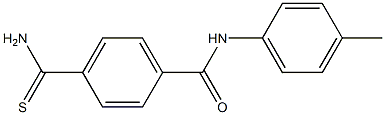 4-(aminocarbonothioyl)-N-(4-methylphenyl)benzamide Structure