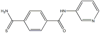 4-(aminocarbonothioyl)-N-pyridin-3-ylbenzamide 구조식 이미지