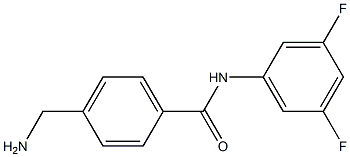 4-(aminomethyl)-N-(3,5-difluorophenyl)benzamide Structure