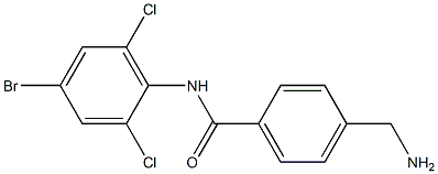 4-(aminomethyl)-N-(4-bromo-2,6-dichlorophenyl)benzamide Structure