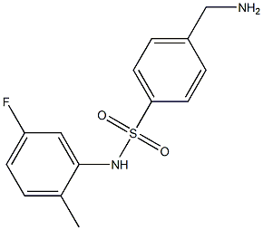 4-(aminomethyl)-N-(5-fluoro-2-methylphenyl)benzenesulfonamide Structure