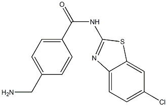 4-(aminomethyl)-N-(6-chloro-1,3-benzothiazol-2-yl)benzamide Structure