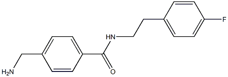 4-(aminomethyl)-N-[2-(4-fluorophenyl)ethyl]benzamide 구조식 이미지