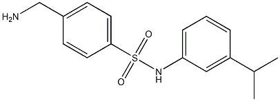 4-(aminomethyl)-N-[3-(propan-2-yl)phenyl]benzene-1-sulfonamide 구조식 이미지