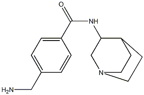 4-(aminomethyl)-N-1-azabicyclo[2.2.2]oct-3-ylbenzamide 구조식 이미지