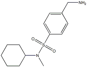 4-(aminomethyl)-N-cyclohexyl-N-methylbenzenesulfonamide Structure