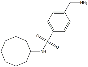 4-(aminomethyl)-N-cyclooctylbenzene-1-sulfonamide 구조식 이미지