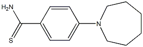 4-(azepan-1-yl)benzene-1-carbothioamide 구조식 이미지