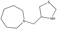 4-(azepan-1-ylmethyl)-1,3-thiazolidine 구조식 이미지