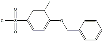 4-(benzyloxy)-3-methylbenzene-1-sulfonyl chloride 구조식 이미지