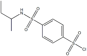 4-(butan-2-ylsulfamoyl)benzene-1-sulfonyl chloride 구조식 이미지