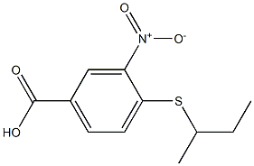 4-(butan-2-ylsulfanyl)-3-nitrobenzoic acid Structure