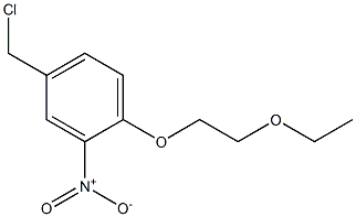 4-(chloromethyl)-1-(2-ethoxyethoxy)-2-nitrobenzene Structure