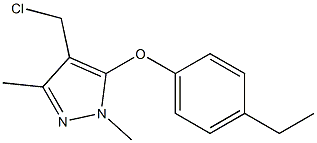 4-(chloromethyl)-5-(4-ethylphenoxy)-1,3-dimethyl-1H-pyrazole Structure