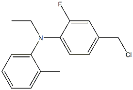 4-(chloromethyl)-N-ethyl-2-fluoro-N-(2-methylphenyl)aniline Structure