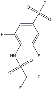 4-(difluoromethanesulfonamido)-3,5-difluorobenzene-1-sulfonyl chloride Structure