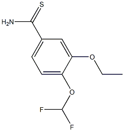 4-(difluoromethoxy)-3-ethoxybenzenecarbothioamide 구조식 이미지