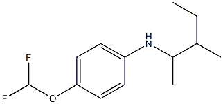 4-(difluoromethoxy)-N-(3-methylpentan-2-yl)aniline Structure