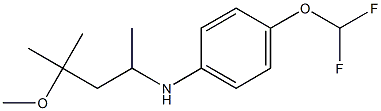 4-(difluoromethoxy)-N-(4-methoxy-4-methylpentan-2-yl)aniline Structure