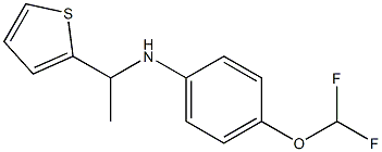 4-(difluoromethoxy)-N-[1-(thiophen-2-yl)ethyl]aniline Structure