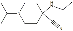 4-(ethylamino)-1-(propan-2-yl)piperidine-4-carbonitrile 구조식 이미지