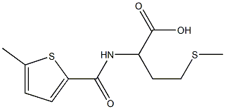 4-(methylsulfanyl)-2-[(5-methylthiophen-2-yl)formamido]butanoic acid Structure
