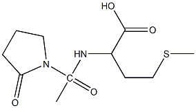 4-(methylsulfanyl)-2-[1-(2-oxopyrrolidin-1-yl)acetamido]butanoic acid Structure