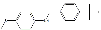 4-(methylsulfanyl)-N-{[4-(trifluoromethyl)phenyl]methyl}aniline 구조식 이미지