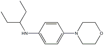 4-(morpholin-4-yl)-N-(pentan-3-yl)aniline 구조식 이미지